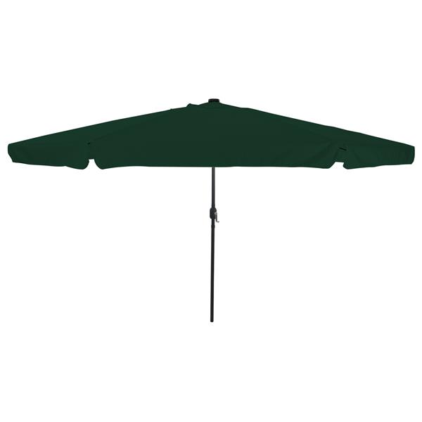 Grote foto vidaxl tuinparasol groen 395 x 395 x 245 cm polyester tuin en terras overige tuin en terras
