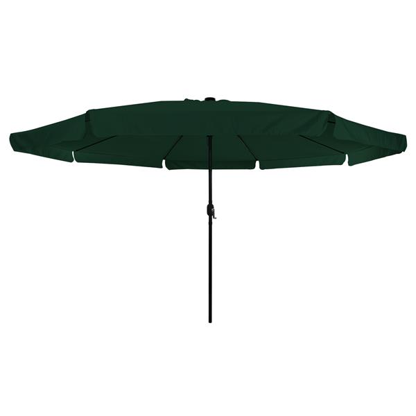 Grote foto vidaxl tuinparasol groen 395 x 395 x 245 cm polyester tuin en terras overige tuin en terras