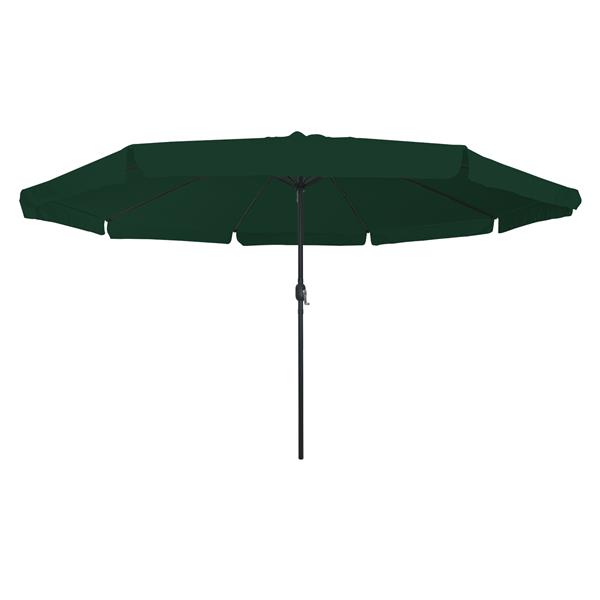 Grote foto vidaxl tuinparasol groen en zwart 395 x 395 x 245 cm tuin en terras overige tuin en terras