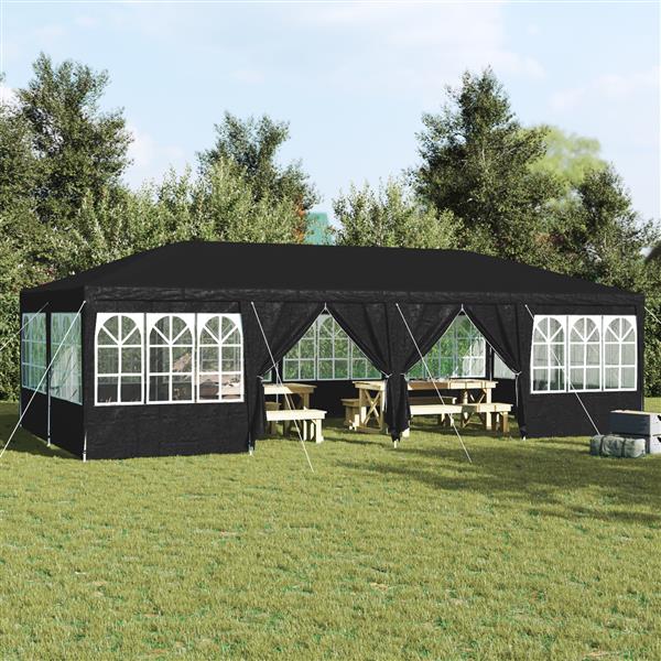 Grote foto vidaxl partytent antraciet en wit 800 x 400 x 266 cm tuin en terras overige tuin en terras