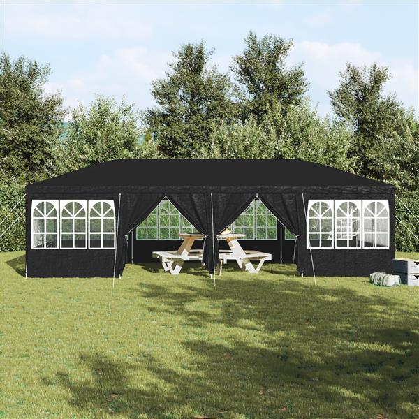 Grote foto vidaxl partytent antraciet en wit 800 x 400 x 266 cm tuin en terras overige tuin en terras