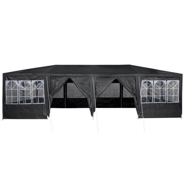 Grote foto vidaxl partytent antraciet en wit 800 x 400 x 266 cm tuin en terras overige tuin en terras