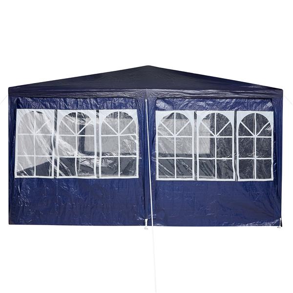 Grote foto vidaxl partytent blauw en wit 800 x 400 x 266 cm polyester en staal tuin en terras overige tuin en terras