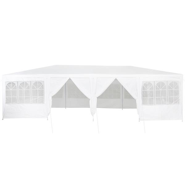 Grote foto vidaxl partytent wit 800 x 400 x 266 cm polyester en staal tuin en terras overige tuin en terras