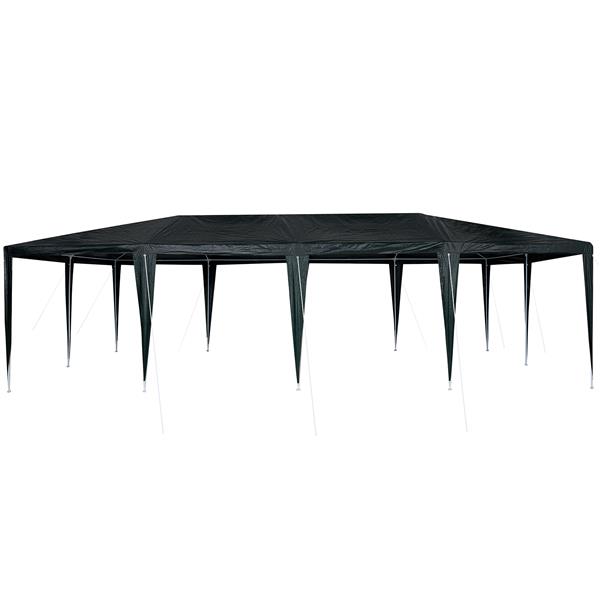 Grote foto vidaxl partytent groen en wit 800 x 400 x 266 cm polyester en staal tuin en terras overige tuin en terras