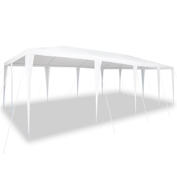 Grote foto vidaxl partytent wit 800 x 400 x 266 cm polyester en staal tuin en terras overige tuin en terras