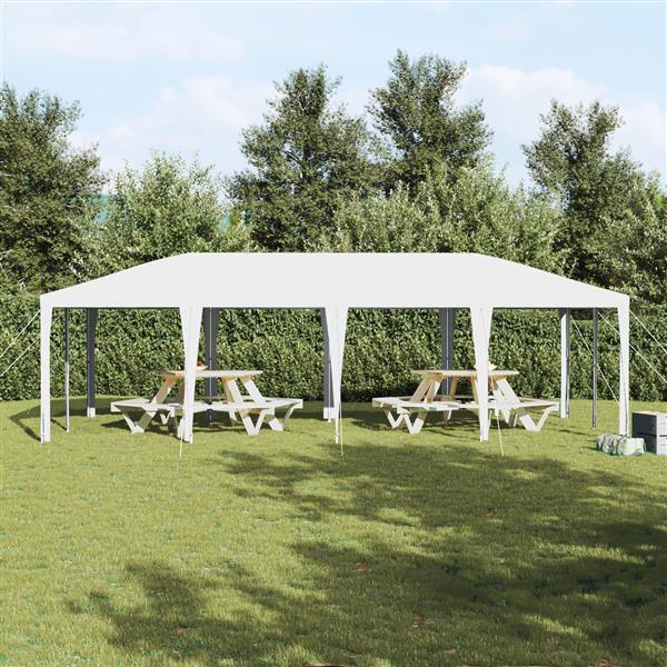 Grote foto vidaxl partytent wit 800 x 400 x 266 cm polyester en staal tuin en terras overige tuin en terras