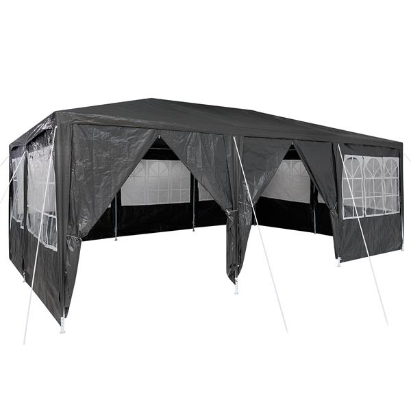 Grote foto vidaxl partytent antraciet en wit 600 x 400 x 266 cm tuin en terras overige tuin en terras