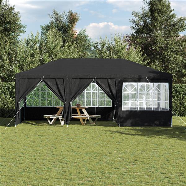 Grote foto vidaxl partytent antraciet en wit 600 x 400 x 266 cm tuin en terras overige tuin en terras