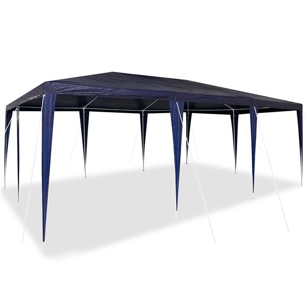 Grote foto vidaxl partytent blauw 600 x 400 x 266 cm polyethyleen en staal tuin en terras overige tuin en terras