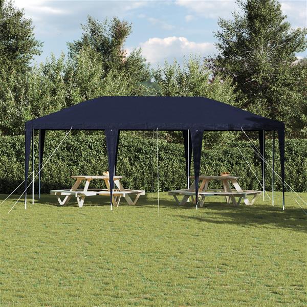 Grote foto vidaxl partytent blauw 600 x 400 x 266 cm polyethyleen en staal tuin en terras overige tuin en terras