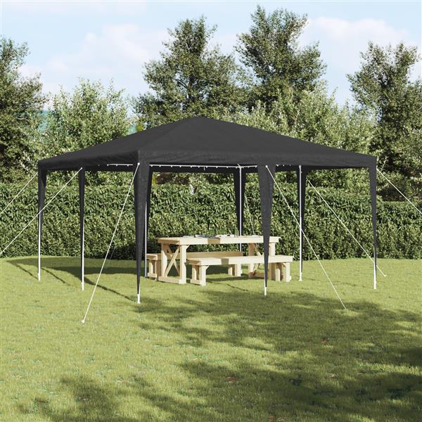 Grote foto vidaxl partytent antraciet en wit 400 x 400 x 266 cm tuin en terras overige tuin en terras