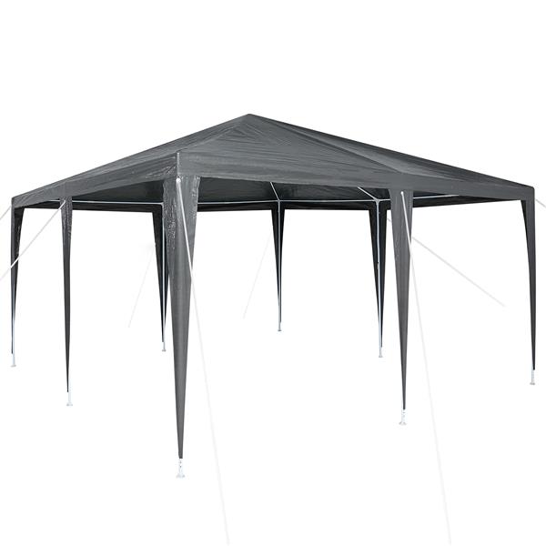 Grote foto vidaxl partytent antraciet en wit 400 x 400 x 266 cm tuin en terras overige tuin en terras