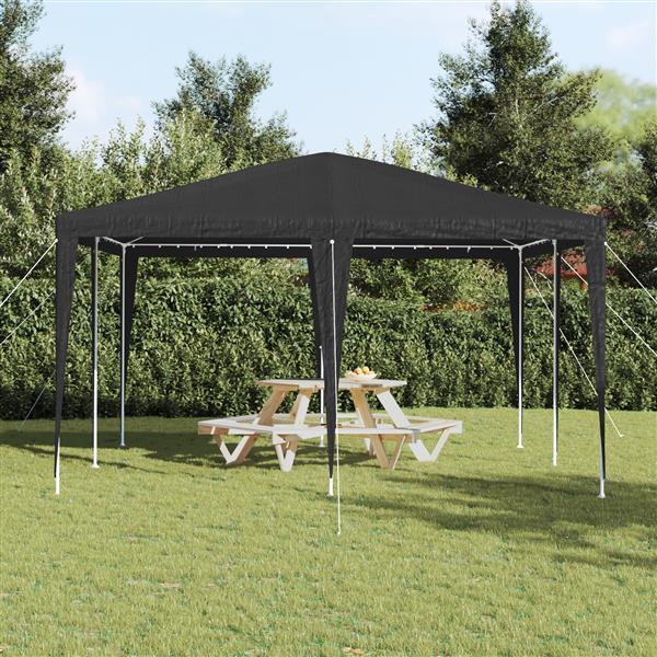 Grote foto vidaxl partytent antraciet en wit 400 x 400 x 266 cm tuin en terras overige tuin en terras