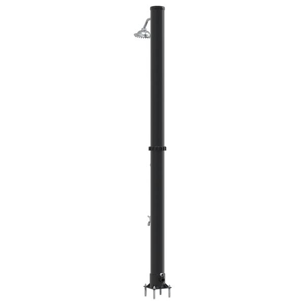 Grote foto vidaxl buitenzonne douche zwart 217 cm pvc en aluminium tuin en terras zwembaden toebehoren