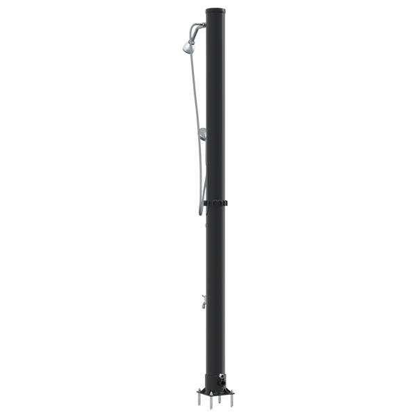 Grote foto vidaxl buitenzonne douche zwart 217 cm pvc en aluminium tuin en terras zwembaden toebehoren