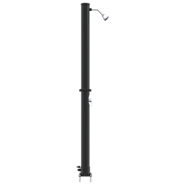 Grote foto vidaxl buitenzonne douche zwart 217 cm pvc en aluminium tuin en terras zwembaden toebehoren
