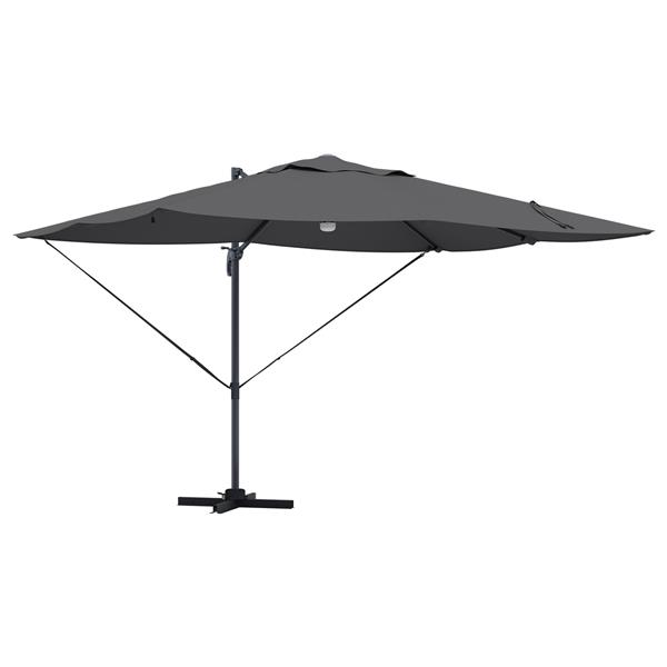Grote foto vidaxl cantilever roma parasol antraciet en zwart 352 x 251 x 265 cm tuin en terras overige tuin en terras