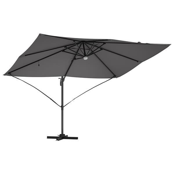 Grote foto vidaxl cantilever roma parasol antraciet en zwart 352 x 251 x 265 cm tuin en terras overige tuin en terras
