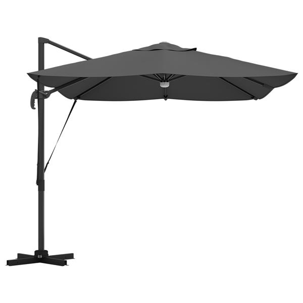 Grote foto vidaxl cantilever roma parasol antraciet en zwart 352 x 251 x 265 cm tuin en terras overige tuin en terras