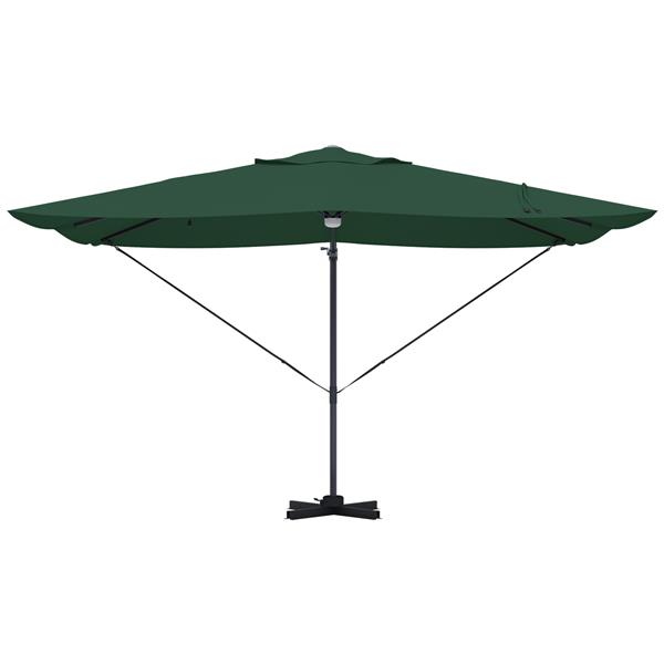 Grote foto vidaxl cantilever roma parasol groen en zwart 352 x 251 x 265 cm tuin en terras overige tuin en terras