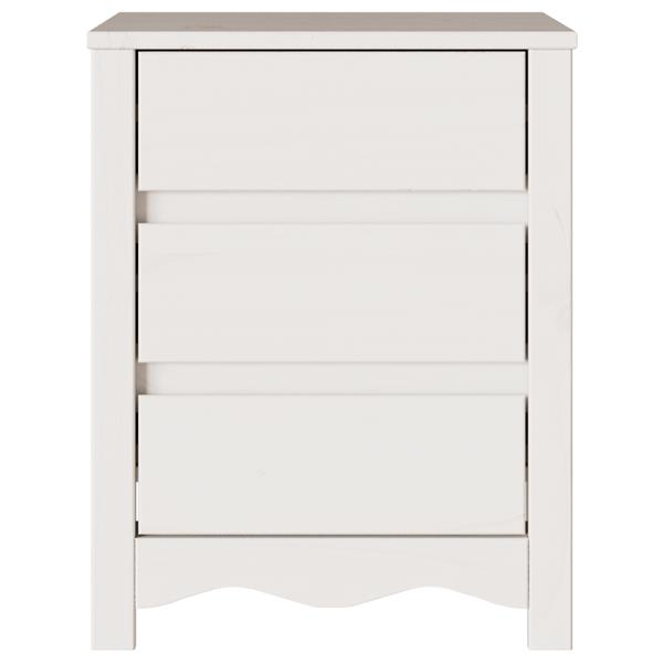 Grote foto vidaxl nachtkastje drammen wit 45 x 35 x 56 cm massief grenenhout huis en inrichting complete slaapkamers