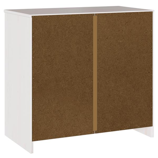 Grote foto vidaxl dressoir drammen wit 79 x 43 x 75.5 cm massief grenenhout huis en inrichting overige