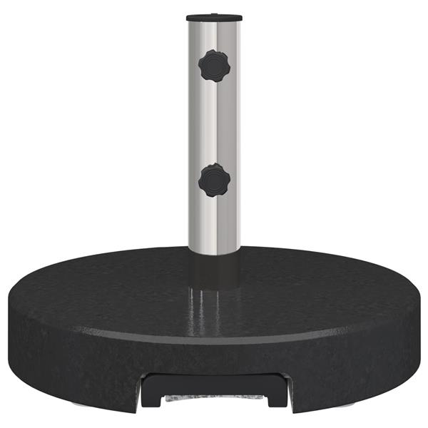 Grote foto vidaxl parasolvoet zwart 45 x 45 x 37.5 cm graniet tuin en terras overige tuin en terras