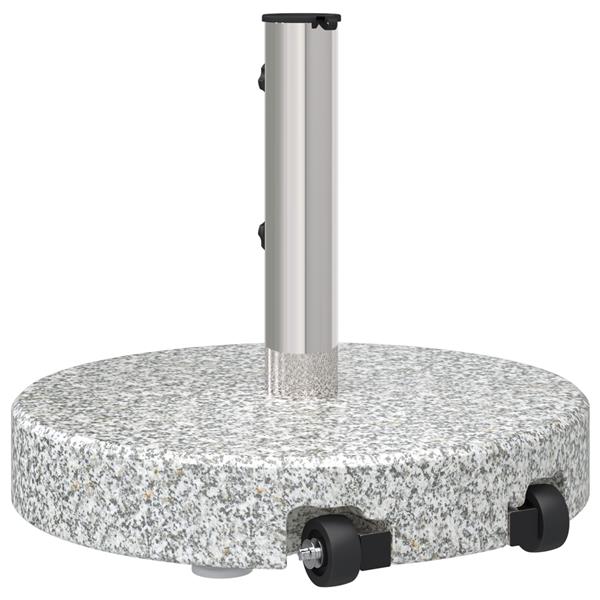 Grote foto vidaxl parasolvoet grijs 45 x 45 x 37.5 cm graniet tuin en terras overige tuin en terras