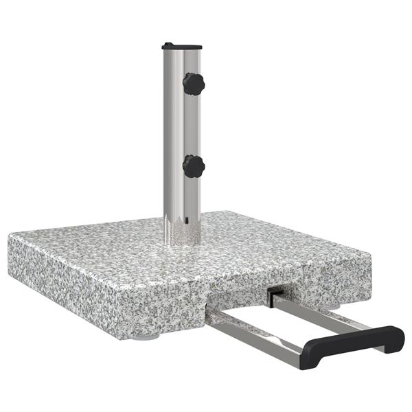 Grote foto vidaxl parasolvoet grijs 41 x 41 x 37 cm graniet tuin en terras overige tuin en terras