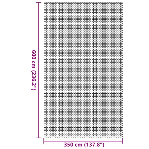 Grote foto vidaxl tenttapijt groen 600 350 cm polyester caravans en kamperen tenten