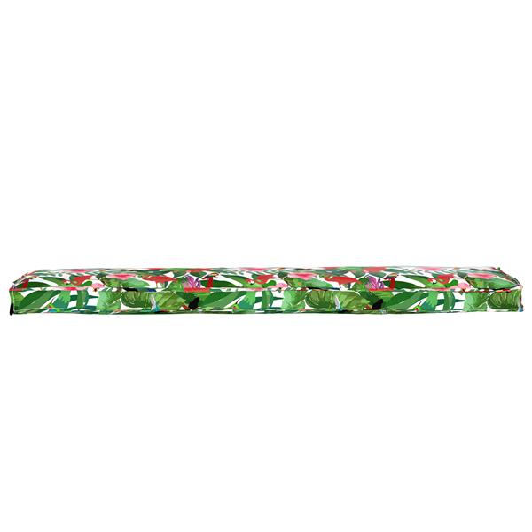 Grote foto vidaxl pallet kussen set bloemen 2 pcs tropisch jungle 180 x 40 x 8 cm huis en inrichting woningdecoratie