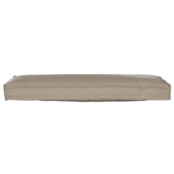Grote foto vidaxl palletkussen voor bank taupe 120 x 40 x 8 cm oxford stof huis en inrichting woningdecoratie