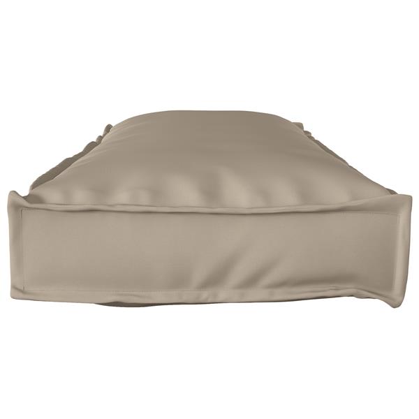 Grote foto vidaxl palletkussen voor bank taupe 120 x 40 x 8 cm oxford stof huis en inrichting woningdecoratie