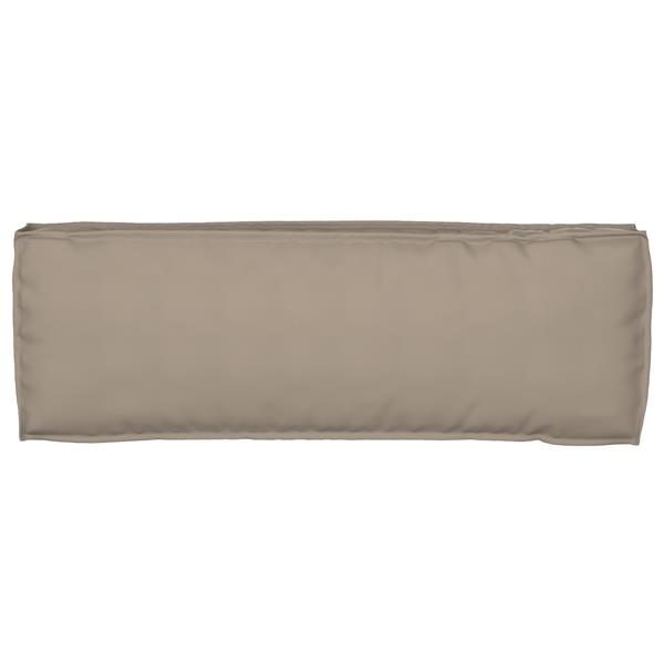 Grote foto vidaxl palletkussen voor bank taupe 120 x 40 x 8 cm oxford stof huis en inrichting woningdecoratie