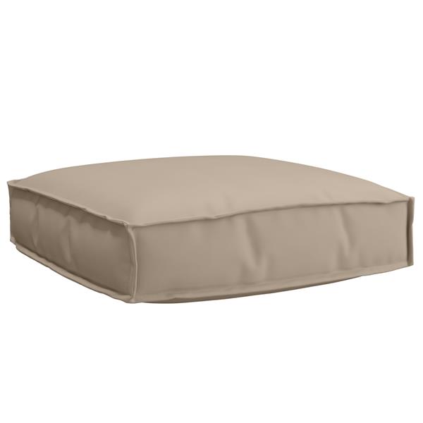 Grote foto vidaxl palletkussen voor zitting taupe 60 x 60 x 12 cm oxford stof huis en inrichting woningdecoratie