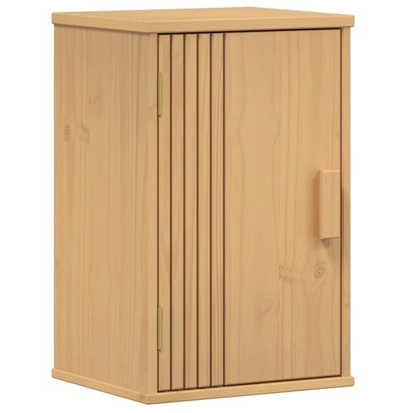 Grote foto vidaxl badkamer kast olden bruin 35 x 30 x 55 cm massief grenenhout huis en inrichting complete badkamers