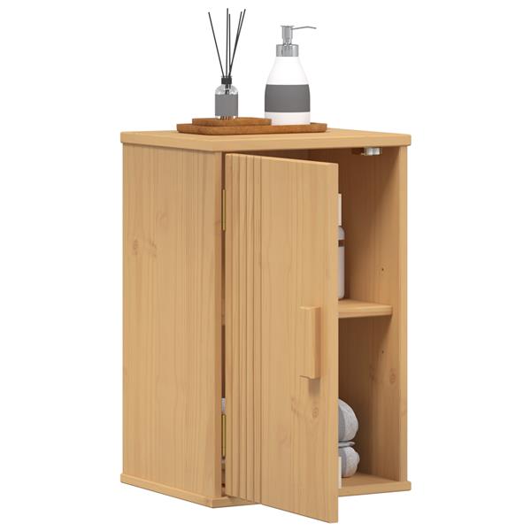 Grote foto vidaxl badkamer kast olden bruin 35 x 30 x 55 cm massief grenenhout huis en inrichting complete badkamers