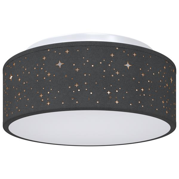 Grote foto vidaxl plafonni re zwart 30 x 13.5 cm stof huis en inrichting overige