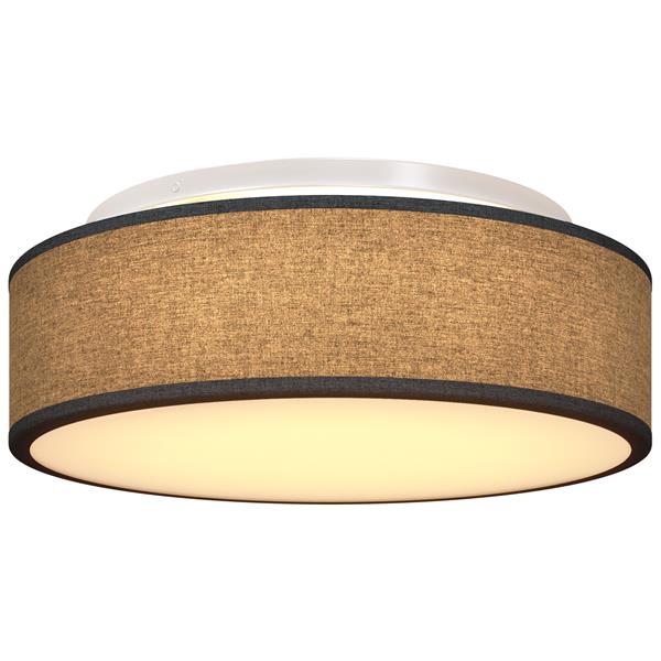 Grote foto vidaxl plafonni re zwart 38 x 13.5 cm stof huis en inrichting overige