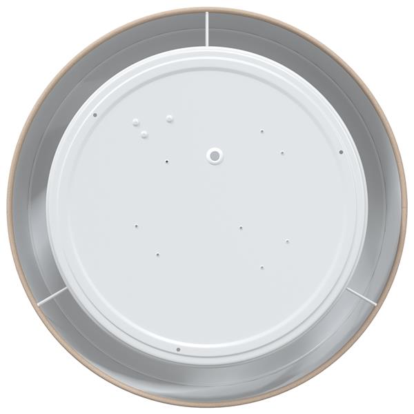 Grote foto vidaxl plafonni re taupe 30 x 13.5 cm stof huis en inrichting overige