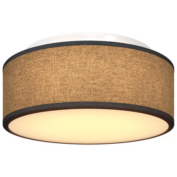 Grote foto vidaxl plafonni re zwart 30 x 13.5 cm stof huis en inrichting overige