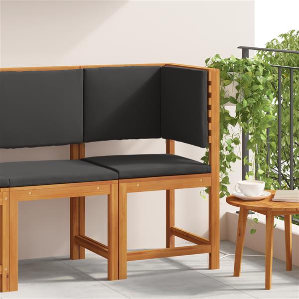 Grote foto vidaxl tuinstoel bruin 50 x 50 x 91cm massief acaciahout tuin en terras tuinmeubelen