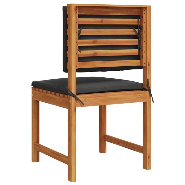 Grote foto vidaxl tuinstoel 2 pcs bruin 50 x 50 x 91cm massief acaciahout tuin en terras tuinmeubelen