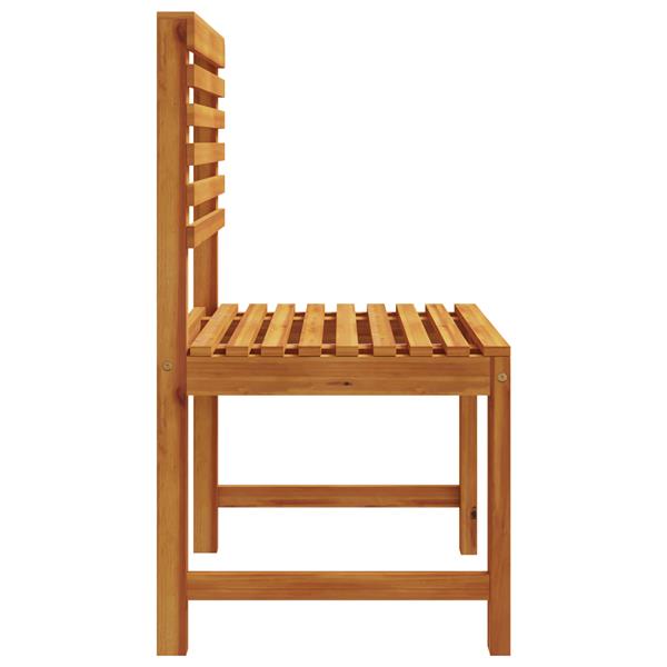 Grote foto vidaxl tuinstoel 2 pcs bruin 50 x 50 x 91cm massief acaciahout tuin en terras tuinmeubelen