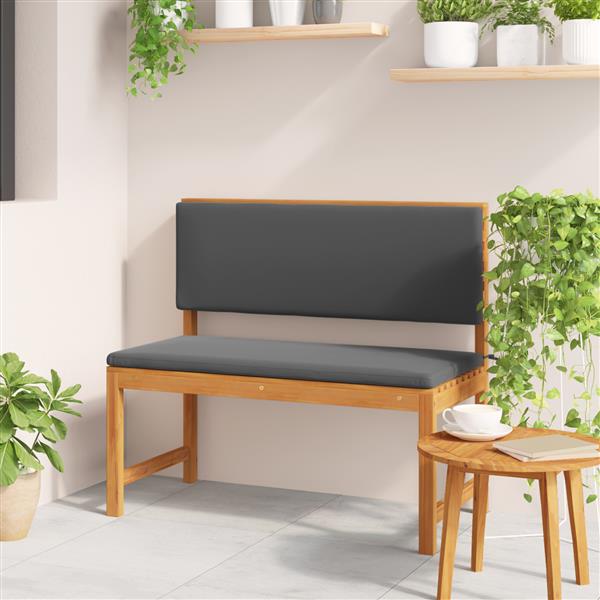 Grote foto vidaxl tuinbank bruin 100 x 50 x 91cm massief acaciahout tuin en terras tuinmeubelen