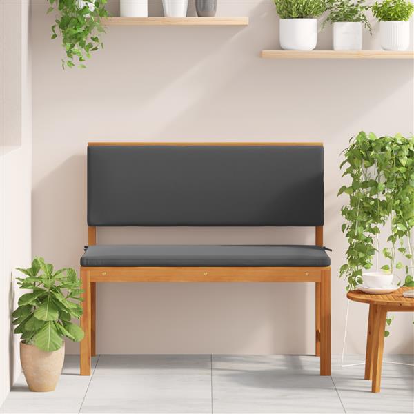 Grote foto vidaxl tuinbank bruin 100 x 50 x 91cm massief acaciahout tuin en terras tuinmeubelen