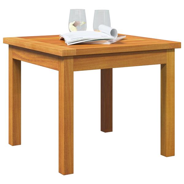 Grote foto vidaxl bijzettafel bruin massief acaciahout tuin en terras tuinmeubelen