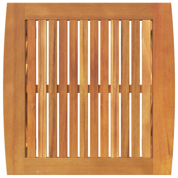 Grote foto vidaxl bijzettafel bruin massief acaciahout tuin en terras tuinmeubelen
