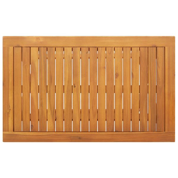Grote foto vidaxl tuinstafel bruin 90 x 55 x 75 cm massief acaciahout tuin en terras tuinmeubelen